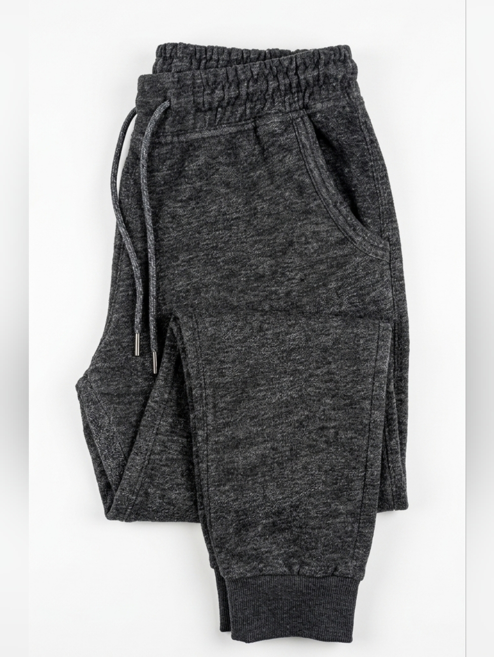Bershka BSKGIRL Dark Gray Cotton Jogger Track Pants - Size Medium